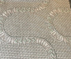 Vintage Cohama Fabric Vat Screen Print Cotton Grand Isle 4 Yards x 54in Wide