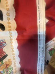 Daisy Kingdom Raggedy Ann Andy Christmas Border Fabric #1758 Cotton 44 X 3 yards
