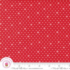 Moda JULIA 11928 17 Cherry Red Polka Dot CRYSTAL MANNING Quilt Fabric