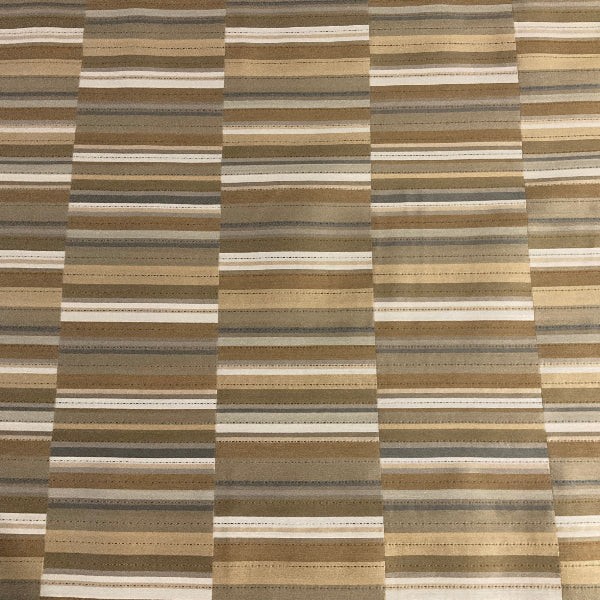 Maharam Offset Passage Brown Stripe Upholstery Fabric
