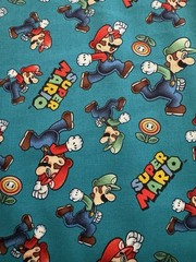 Super Mario Cotton Fabric 1 Yards And 13 Inches.