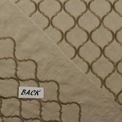 RICHLOOM ORNELLA DRIFTWOOD EMBROIDERED TRELLIS MULTIPURPOSE FABRIC BY YARD 47″W