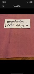 Vintage Pink Fabric 28” X 45” 1.25 Yards Polyester ? Threaded Texture Mauve