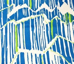 Vintage Singer Exclusive Barkcloth Geometric Splash 2+ Yds Psychedelic 43″ Wide