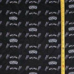SPURS BLACK FABRIC ( HALF-YARD AND 1-YARD SELECTIONS ) – “NOT COTTON”
