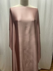 Rare 100% 40mm Silk Charmeuse Heavyweight Dusty Rose Pink Fabric 1 Yd Long 55″ W