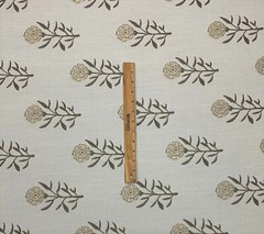 BALLARD DESIGNS FLORAL TAUPE SUNBRELLA PERFORMANCE FURNITURE FABRIC BY YARD 54″W