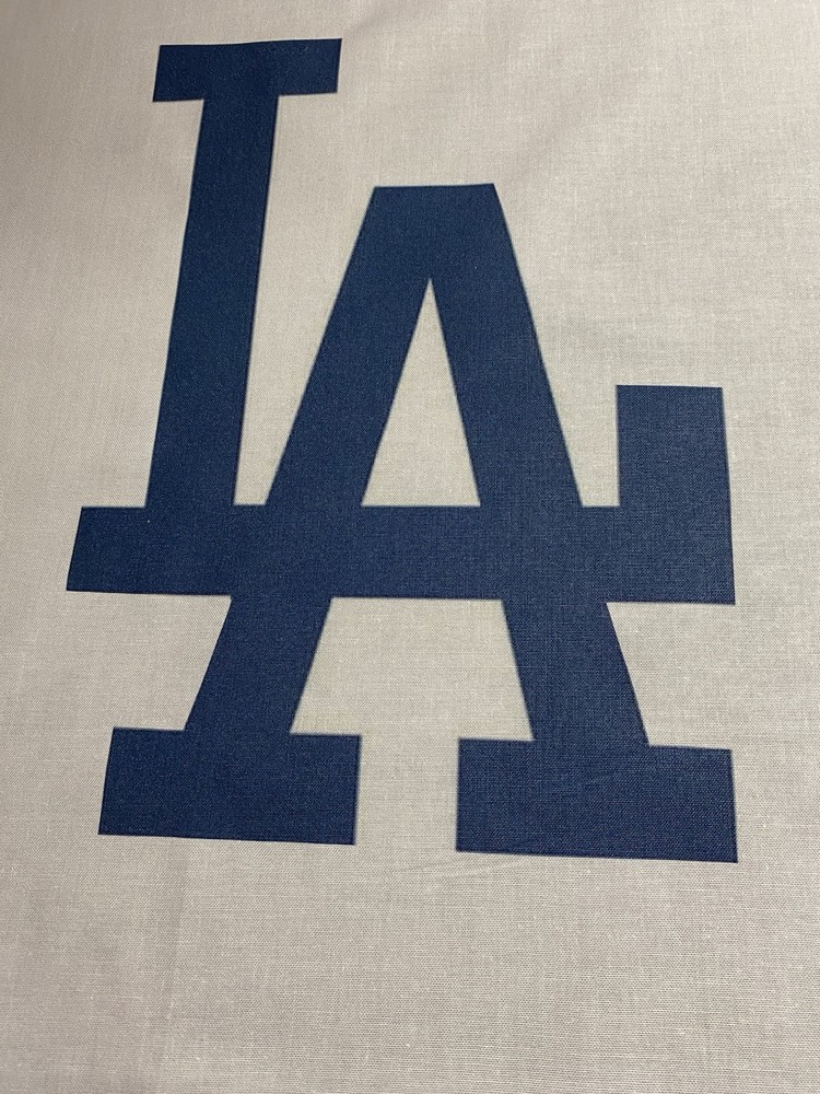 1 LOS ANGELES DODGERS LA Quilt Block 2025 World Series Sew Fabric Square