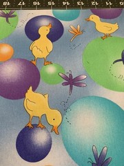 Legacy Studio Ducky Bubbles Quilt Fabric, Almost 3 Yards