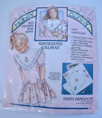 Vintage 80s Daisy Kingdom Honey Bunny Collar Kit Panel + Accessories Girl & Doll