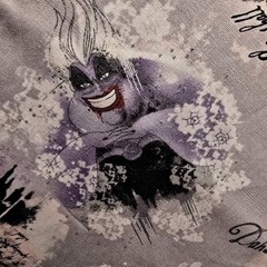 Disney Villains Cotton Fabric Rare OOP Vicious Villains Purple Gothic New 72×44