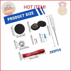 202 Pieces Car Roof Headliner Repair Button Kit, Car Ceiling Fabric Repair Pins