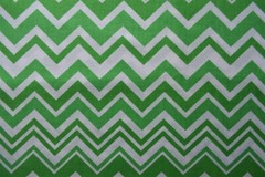 Bright Green and White Chevron zig zag quilting By the 1/4 yard cotton fabric