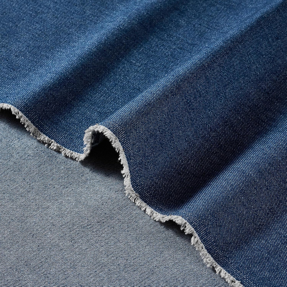 9OZ Washed Denim Fabric by the Yard, 71″ Wide Polyester Cotton Jean Material for