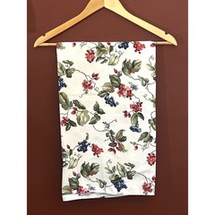 Vintage Waverly Orchard Trail Botanica Floral Fabric Berry Cottage Decor Cotton