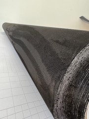 Black Self Adhesive Faux Suede Wrap Sticker Felt Stretch for Car Interior