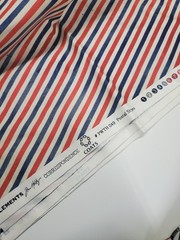 Tim Holtz Fabric Postal Stripe Correspondence Coats Clark Scrapbook ONE YARD