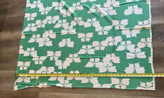 Vtg. Fabric 1960s 70s Butterfly Polka Dot Polyester Knit Mod Groovy 45″ x 109″