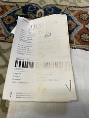 Travers Zimmer Rohde Linen Carson Tile 396 Peach Pink Upholstery Fabric 4yd