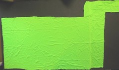 Fabric Remnant Fluorescent Lime Stretch Spandex Fabric 23″ wide X 47″ length