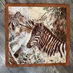 Lot of 4 Squares ~ Safari Animals Quilt 12”x12” Block Quality 100% Cotton Fabric