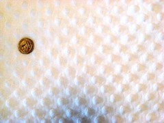 WHITE MINKY CUDDLE DIMPLE DOT PLUSH KNIT SEW QUILT CRAFT FABRIC BTY & PRECUTS