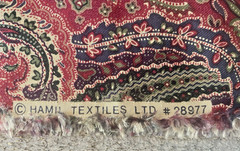 Hamil Textiles Vintage Fabric Paisley Cotton Sateen 4 Yards