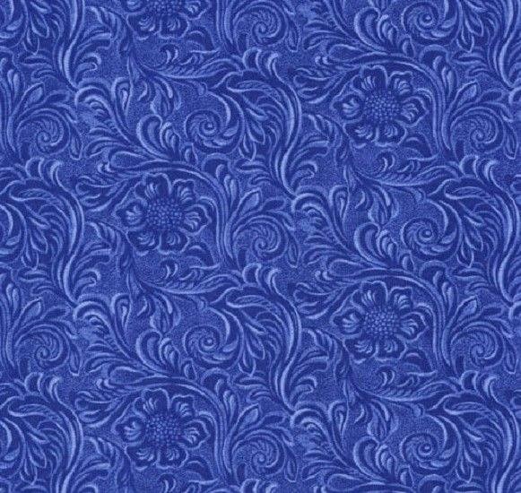 Moda Fabrics with 11216 23″Tooled Leather pattern” Blue” BTY
