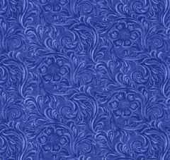 Moda Fabrics with 11216 23″Tooled Leather pattern” Blue” BTY