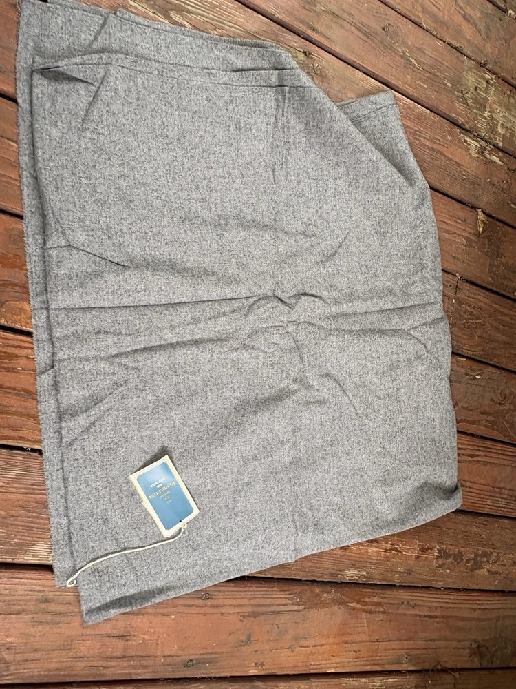 Pendleton 100% Pure Virgin Wool Gray Fabric Remant 60”x 108” y-005-016 NEW