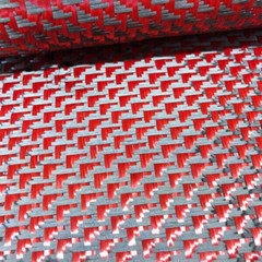 3K 240gsm Satin weave Aramid Carbon Fiber Blended Cloth Carbon Cloth 100cm*50cm