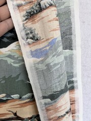 Springs Industries Southwestern Desert Mountain Landscape Fabric Quilting 44×64”