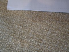 Brunschwig & Fils CROSSHATCH Homespun weave Tan Gold Cott. Blend Fabric 4.38yds