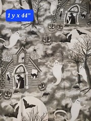 Halloween Fabric Lot of 9 Diff Delightfully Frightful, Trick and Treats 6.5+ Yds