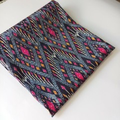 Thai Silk100% Natural Dark Blue Hand Woven Cloth High Quality Textile (2 Yards)