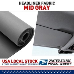 Flat Knit Headliner Material Auto Fabric Medium Gray 35″×60″ Car Roof Upholstery
