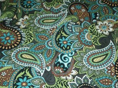 Vintage Blank Quilting 2012 cotton Fabric Paisley 36″ L x 44″ W kaleidoscope