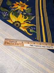 MODA 100% cotton toweling fabric Sunflowers 992 361 – 18 in x 36 Summer Solstice