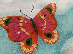 Fabric Blue Sky Butterfly 44”x 446”By Cranston print work 315