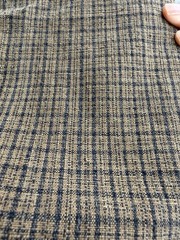 Vintage Handwoven Fabric Bundle Plaid Stripe Primitive Patchwork Cotton 10 pcs