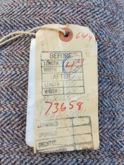 Vintage Harris Tweed Wool Fabric about 3.44 Yds Herringbone Woven In Scotland