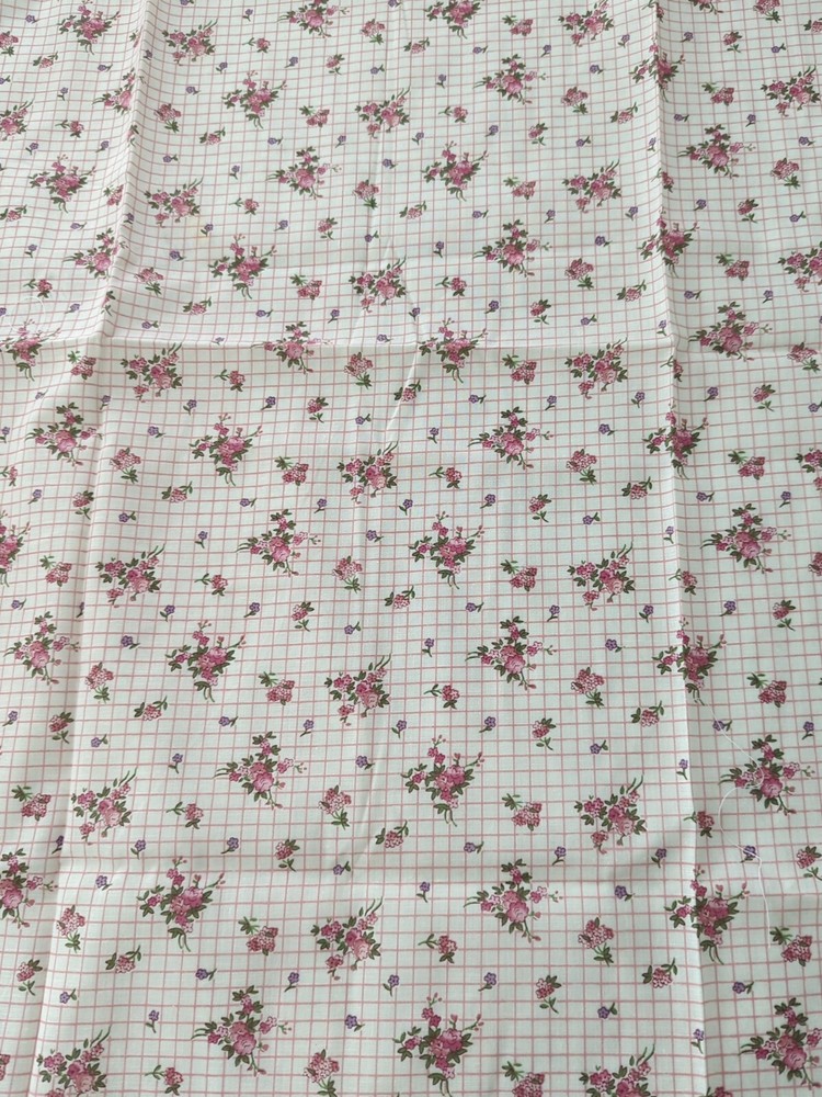 Pink Floral Material For Crafting, Quilting, Sewing 36×44 In