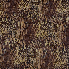 Tiger Leopard Combo Skin Fleece Fabric – 60″ Wide – Sold by The Yard & Bolt
