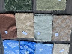 133 Fabric Rectanagles, 9″X6″, 10 Different Patterns, Cotton