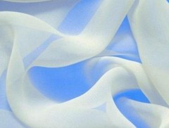 Morezmore M00431 1Y Thinnest Thin Sheer Silk Gauze Doll Clothes White