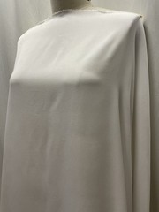 Rare Find 100% Gabardine Rayon Optic White Fabric 1 Yard 29″ Long 60 Inches Wide