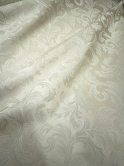 Champagne Damask Jacquard Brocade Fabric (116in.) Sold By The Yard