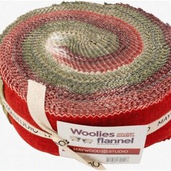 Cozy Christmas Flannel Fabric 40 Strips