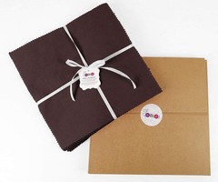 Soimoi Solid Dark Brown Precut 10 inch Cotton Fabric Quilting Squares Charm P…