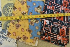 Lot, Novelty Prints Cotton Pieces & Scraps, 3 Pounds & 3 Oz, S136